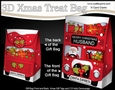 3D Merry Christmas HUSBAND Santa Express Gift Bag Mini Kit