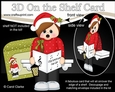 3D On the Shelf Card Kit - Little Christmas Teen Girl goes Carol Singing