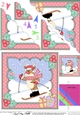 Christmas Rudolph goes Skiing Scallop Corner Topper