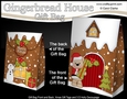 3D Christmas Little Livvy Bear delivers a present to the Gingerbread House Gift Bag Mini Kit