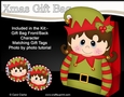3D Christmas Little Girl Elf Gift Bag Mini Kit
