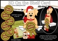 3D On the Shelf Card Kit - Christmas Golden Labrador Dog with Seasonal Greetings Rosettes