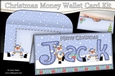 Christmas JACK Money or Gift Wallet Card Kit