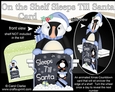 On the Shelf Sleeps Till Santa Card Kit - Cute Little Christmas Pilchard Puffin