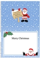 A5 Christmas Santa TAYLA Has Been Good matching insert