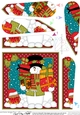 Christmas Snowman Rio delivers the Presents Fan Pyramage Topper