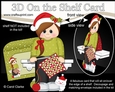 3D On the Shelf Card Kit -  Little Christmas Crochet Teen Girl