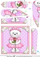 Teddy Tess has a Rose Fan Pyramage Topper