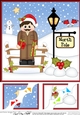 8 x 8 Christmas at the North Pole Little Christmas in the Forces - Army Corner Topper