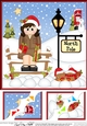 8 x 8 Christmas at the North Pole Little Christmas in the Forces - Army Corner Topper