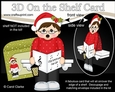 3D On the Shelf Card Kit - Christmas Man goes Carol Singing