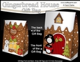 3D Christmas Little Penguins have fun at the Gingerbread House Gift Bag Mini Kit