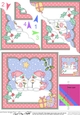 Christmas Snowball Sam is in Love Scallop Corner Topper