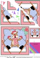 Christmas OOps Rudolph goes Skiing Scallop Corner Topper