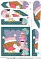 Christmas Bobbin Robin Posts a Letter to Santa Fan Pyramage Topper