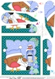 Christmas Bobbin Robin Posts a Letter to Santa Fan Pyramage Topper