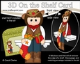 3D On the Shelf Card Kit - Christmas Line Dancer Sierra is having fun at the Hoedown