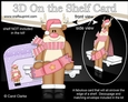 3D On the Shelf Card Kit - Rudolph has a Christmas Cracker