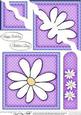 Daisy Quick Card with Wavy Corner Side Stacker Topper