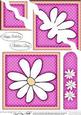 Daisy Quick Card with Wavy Corner Side Stacker Topper