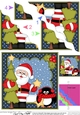 Christmas Santa and Pip Penguin are bringing home the Christmas Tree Wavy Corner Side Stacker