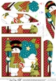 Christmas Santa and Pip Penguin are bringing home the Christmas Tree Wavy Corner Side Stacker