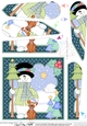 Christmas Santa and Pip Penguin are bringing home the Christmas Tree Wavy Corner Side Stacker