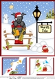 8 x 8 Christmas at the North Pole Hamish Scottie dog has some Christmas Presents