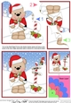 Christmas Livvy Bear is at the North Pole with a Letter & Mistletoe Shell Edged Stacker