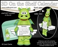 3D On the Shelf Everlasting Calendar Kit - Little Friendly Dragon Draken
