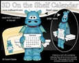 3D On the Shelf Everlasting Calendar Kit - Little Friendly Dragon Crannog