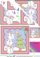 Christmas Snowball Sam & Friends add the Star to the Christmas Tree Scallop Corner Topper