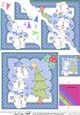 Christmas Snowball Sam & Friends add the Star to the Christmas Tree Scallop Corner Topper