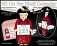 3D On the Shelf Everlasting Calendar Kit - Japenese Kokeshi Doll Aika