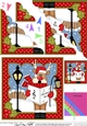 Christmas OOps Rudolph goes Carol Singing Corner Topper