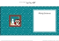 Christmas Little Hoot Owl has a Letter for Santa matching insert square landscape