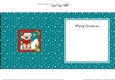 Christmas Livvy Bear goes Sledging matching insert square landscape