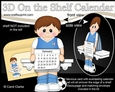3D On the Shelf Everlasting Calendar Kit - Little Footballer Napoleon