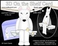 3D On the Shelf Card Kit - British Bull Terrier Dog Earl