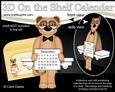 3D On the Shelf Everlasting Calendar Kit - Cute Little Meerkat Frank