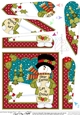Christmas Snowman Rio wants it to Snow at the North Pole Fan Pyramage Topper