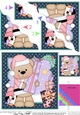 Christmas Livvy Bear & Pip Penguin deliver the Christmas Presents Wavy Corner side stacker Topper