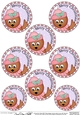 Xmas Cute Little Robin Round Christmas Gift Tags