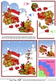 Christmas Bobbin Robin has lots of Christmas Presents at the North Pole Shell Edged Stacker