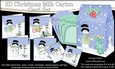 3D Christmas Snowmen at the North Pole Cards in a Mini Milk Carton Bumper Kit