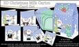 3D Christmas Santa at the North Pole Cards in a Mini Milk Carton Bumper Kit