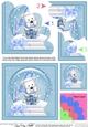 Christmas Snowglobe Jock Westie Dog has a Christmas Present Shell Edged Corner Stacker