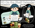 3D On the Shelf Everlasting Calendar Kit - Chicken Farmer Kelvin