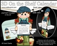 3D On the Shelf Everlasting Calendar Kit - Chicken Farmer Harri