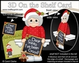 3D On the Shelf Card Kit - Christmas Old Lady has been good or has She!
